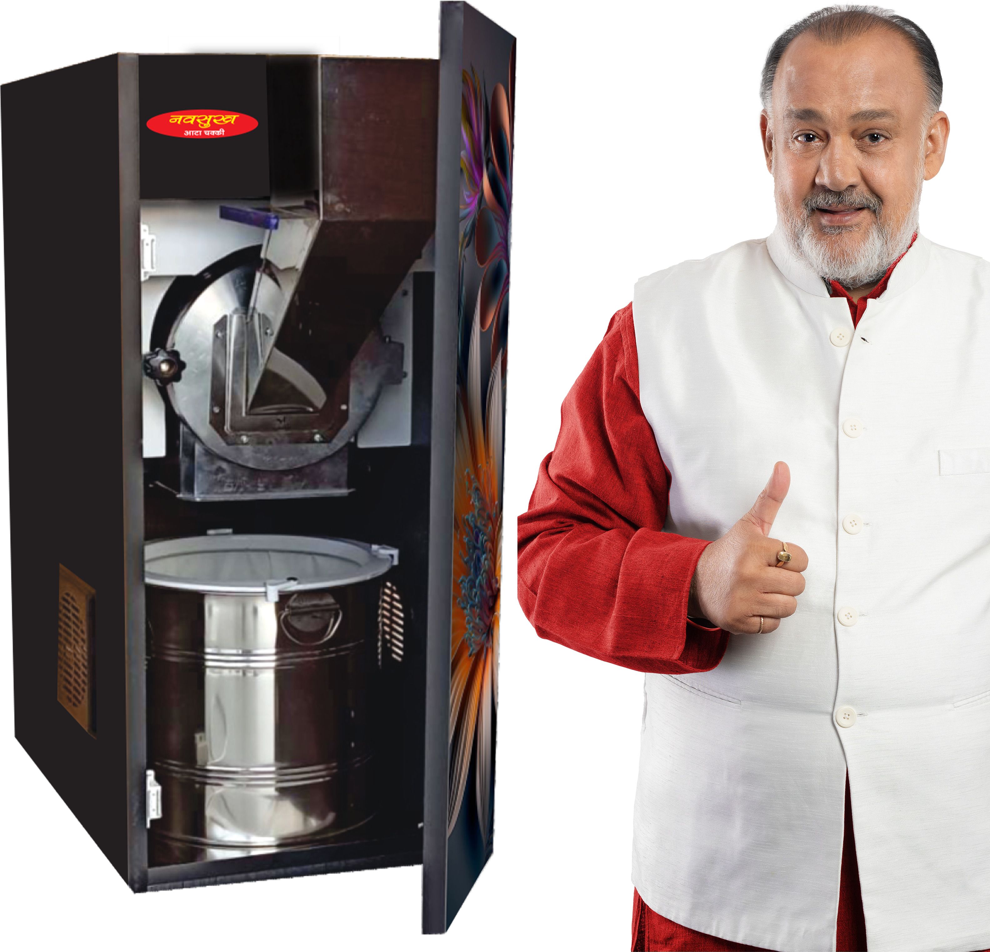 Glorious 2IN1 Atta Chakki | Multi-Grain Grinder With Free Cover | Mini home Flourmill-image-32