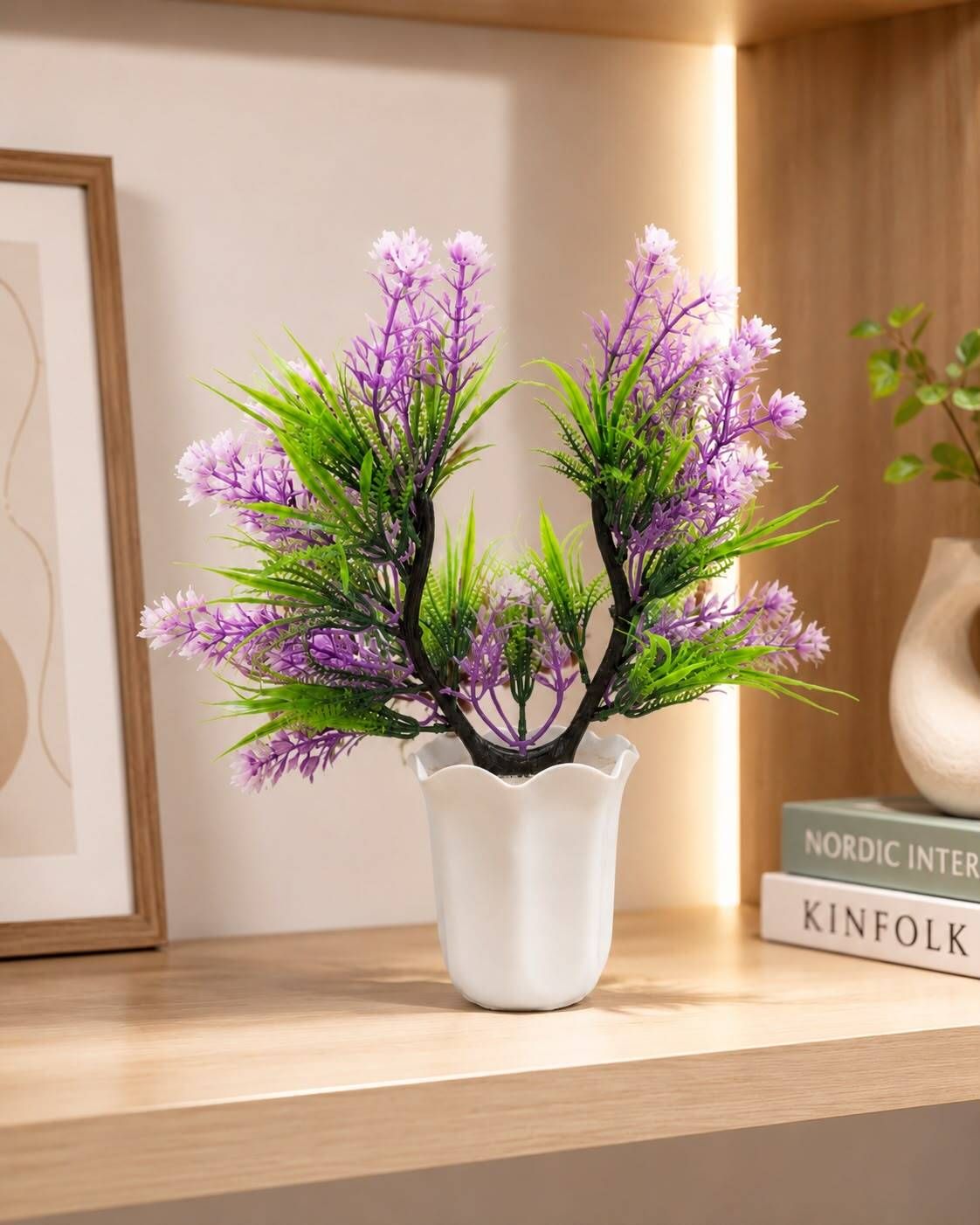 LOVENDER BLOOM BONSAI 01 Plastic Flower Basket-image-49
