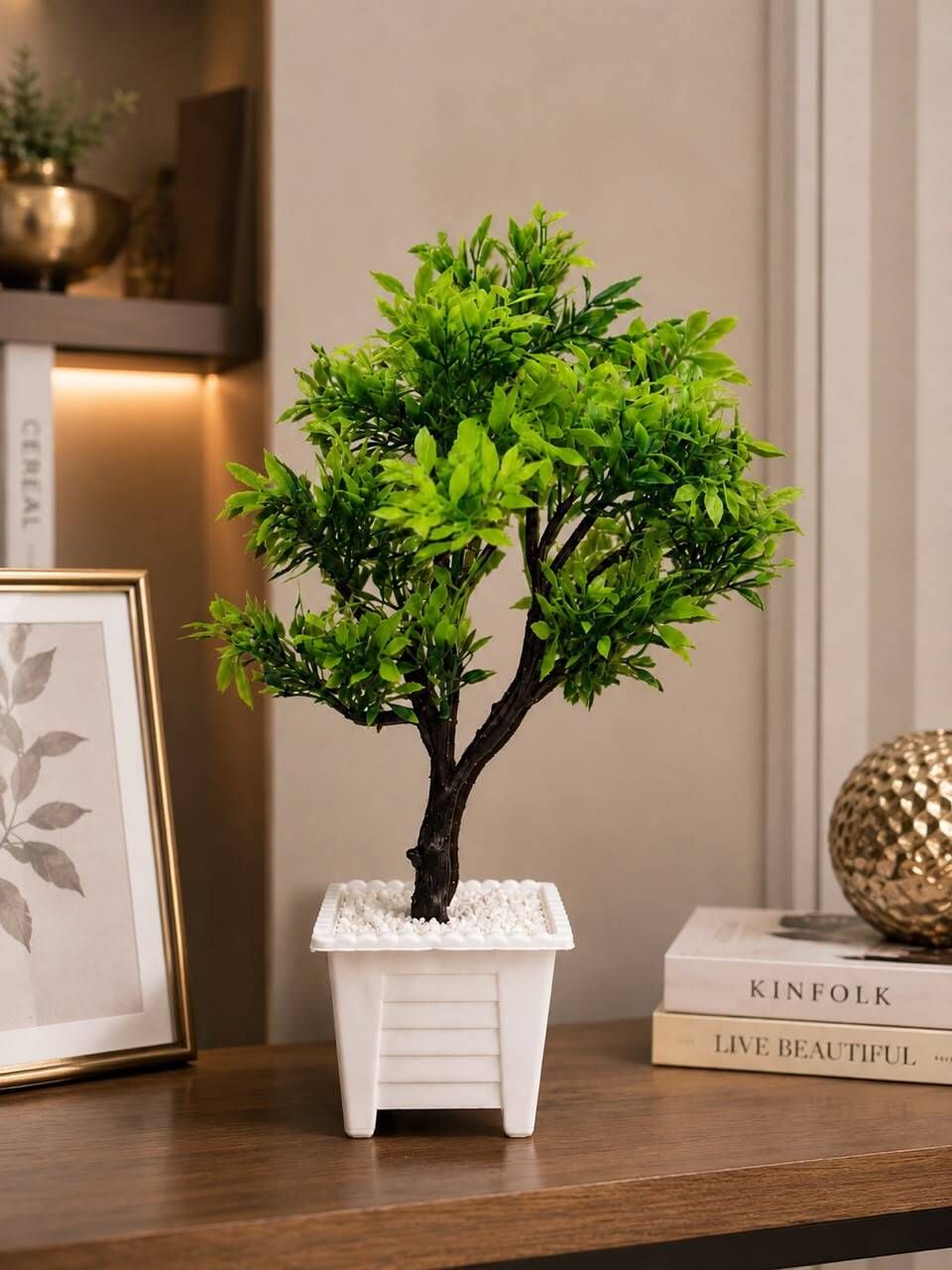 mygloovibes BIGPOT LEAFY TREE 01 Plastic Flower Basket-picture-15