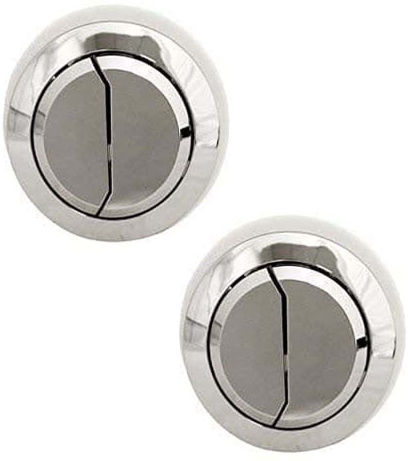 Dual Push Toilet Flush Button Replaceable Round Button Water-Saving- Pack of 2 Flush Tank Lever