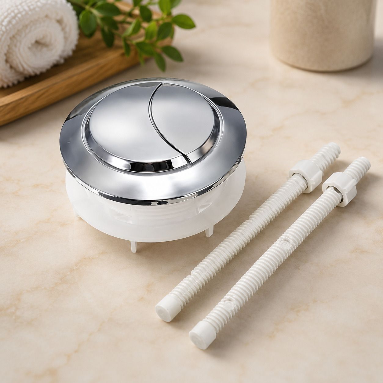 Dual Flush Push Buttons Toilet Water Tank Flush Replaceable Round Button 58mm Flush Tank Lever-image-30