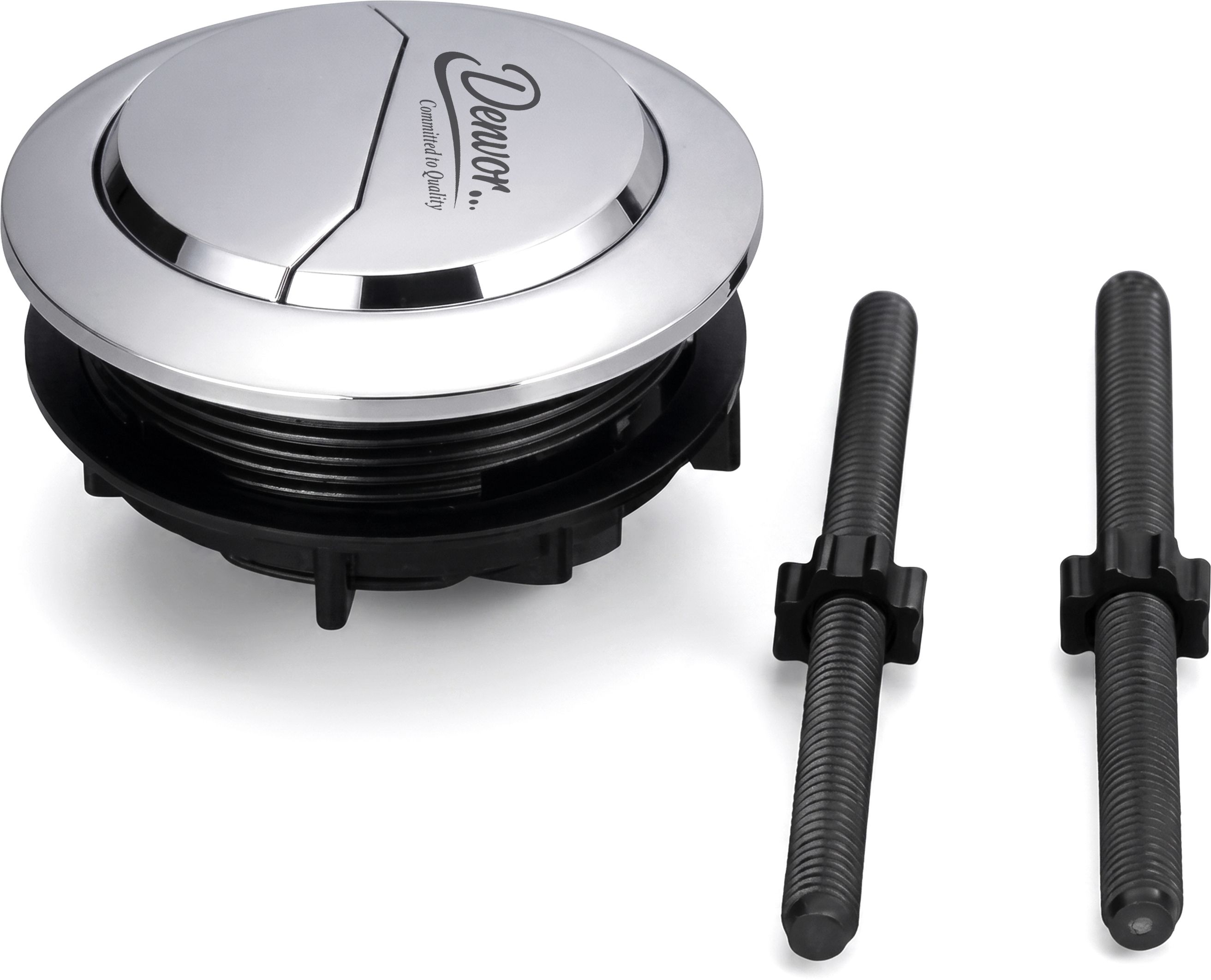 denvor committed to quality Premium Chrome 58mm Toilet Flush/Push Button Toilet Flush Valve Flush Tank Lever-picture-21
