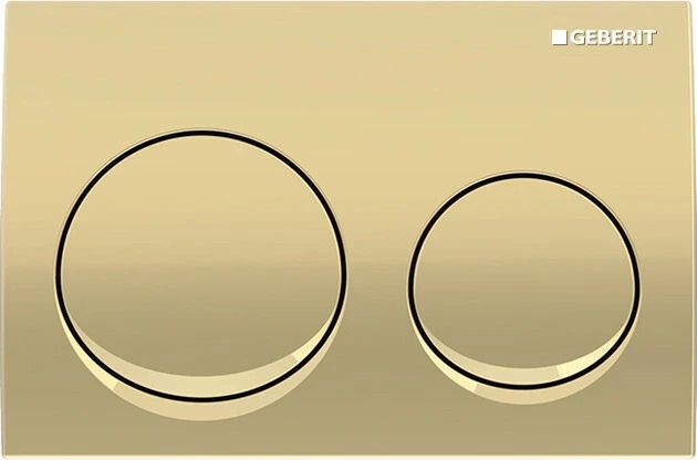 Flush Plate | Brass | 115.040.QE.3 | Compatible with Concealed Cistern | Flush Tank Lever