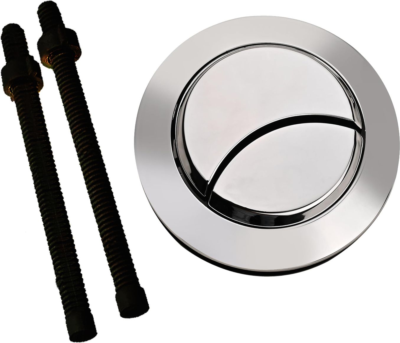 Toilet flush button | Commode flush tank push button | Round 58mm/2.3" Flush Tank Lever