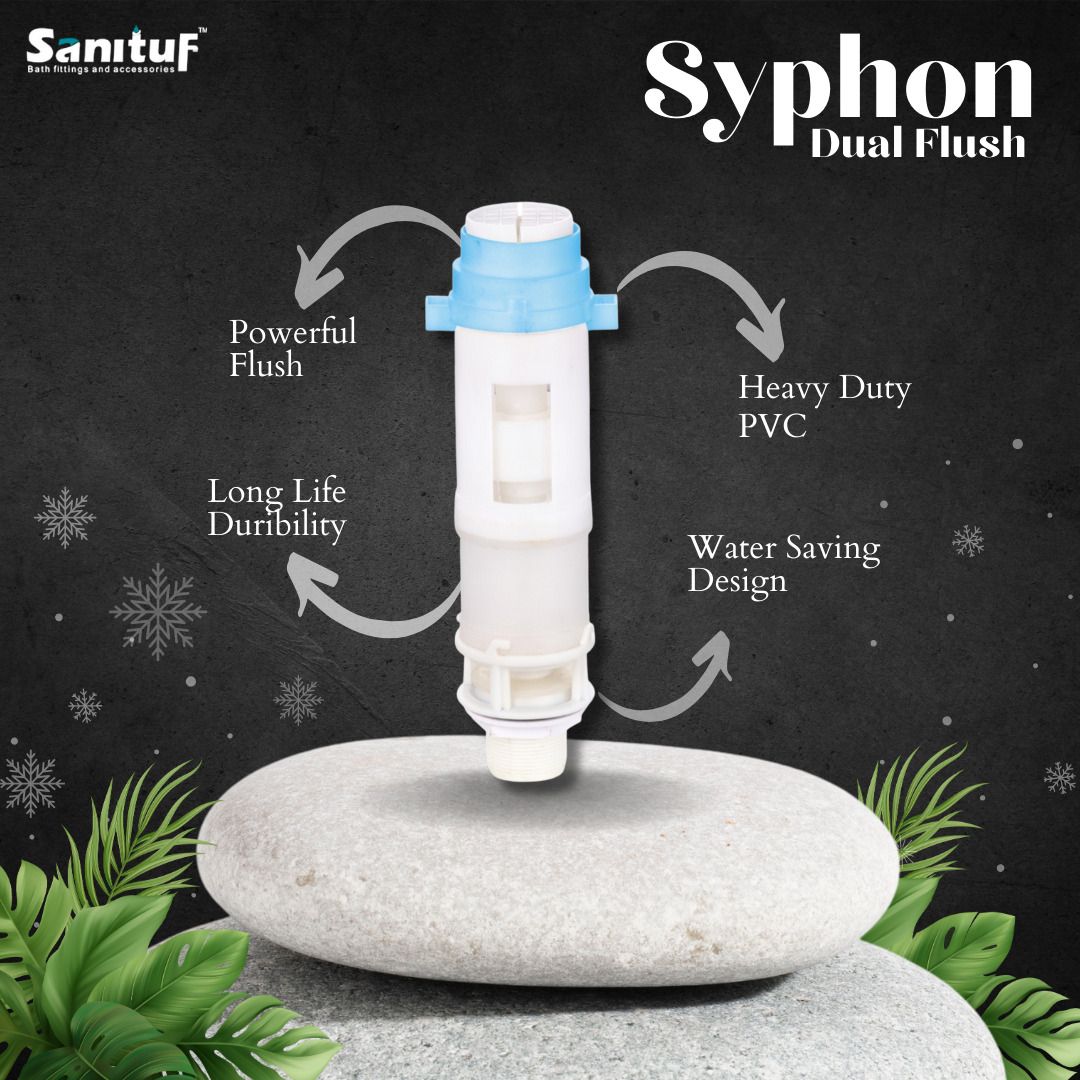 sanituf Dual Flush Syphon for Superflow Dual Flush Outflow Valve Flush Tank Lever-picture-48