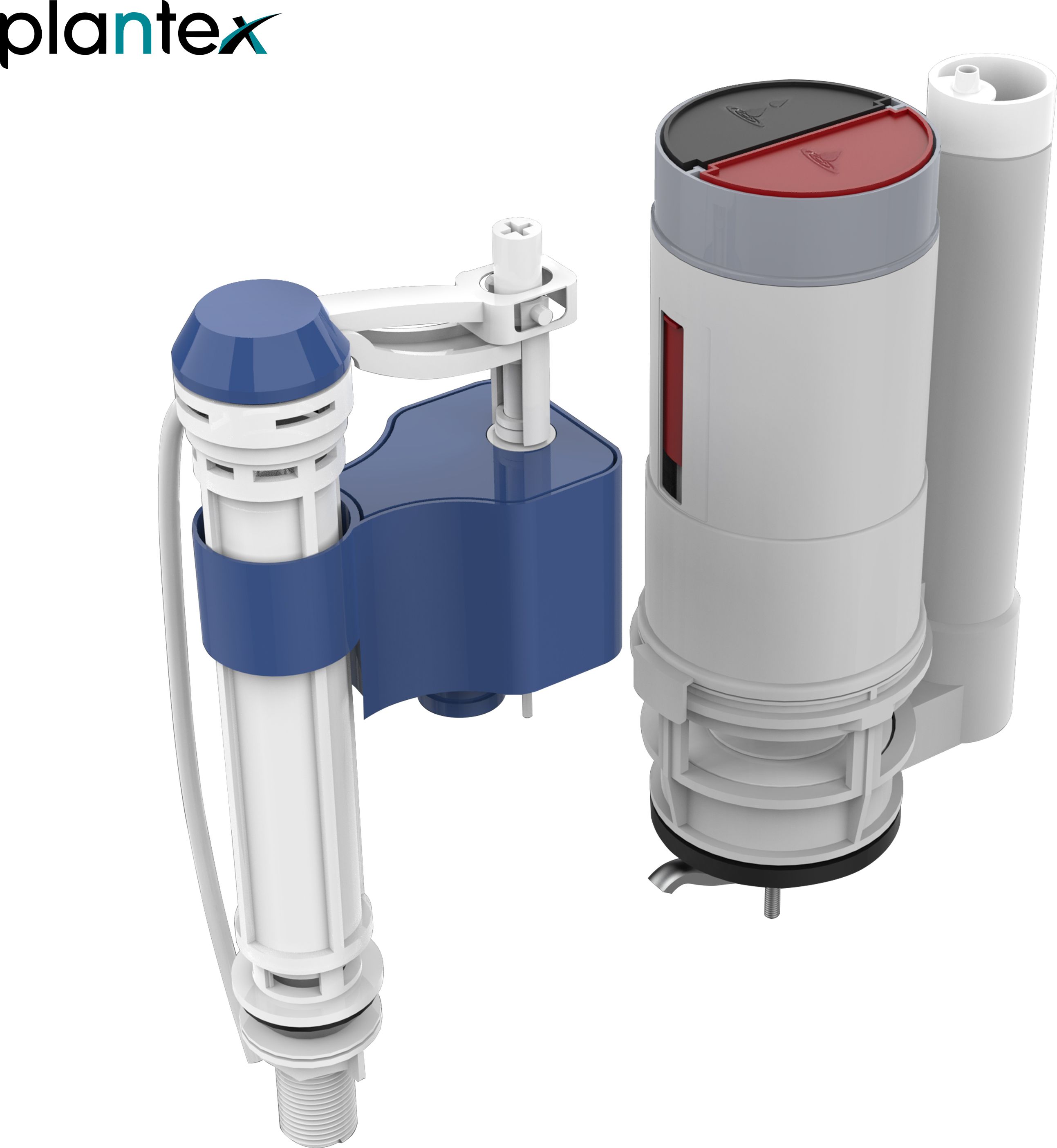 Dual Siphon Flush Valve/10-Inch Water-Saving Toilet Repair Kit for 1 Pcs Toilet Flush Tank Lever