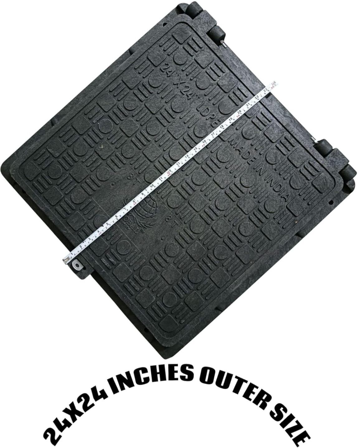 24x24 Inch Heavy Duty Laptop Flat Manhole Cover, 5 Tons Capacity Sump Cover Flush Tank Lid-image-38