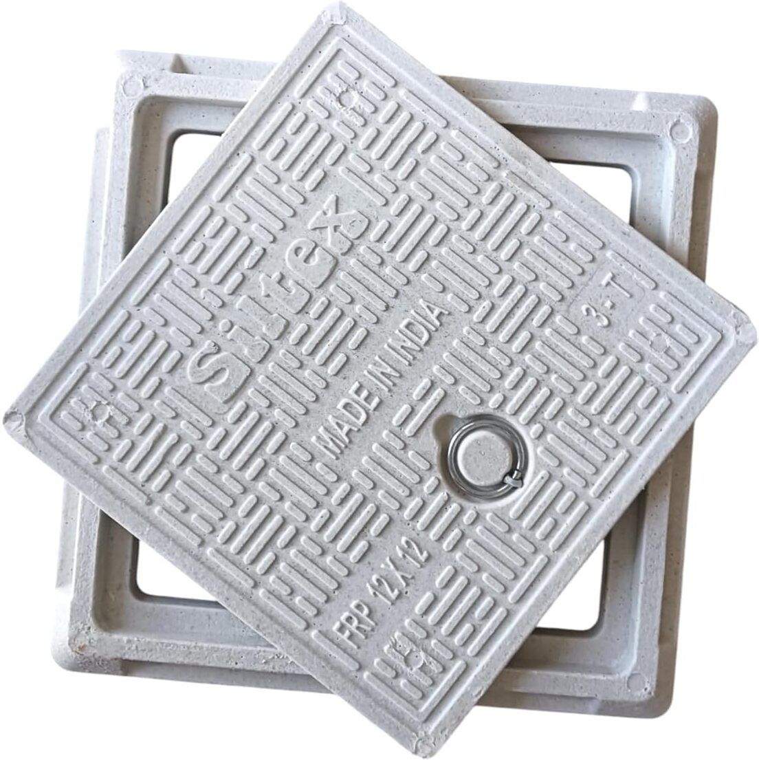 Heavy Duty Flat Manhole Sump Cover 12x12 Inch | 3 Tons Capacity Chamber Flush Tank Lid