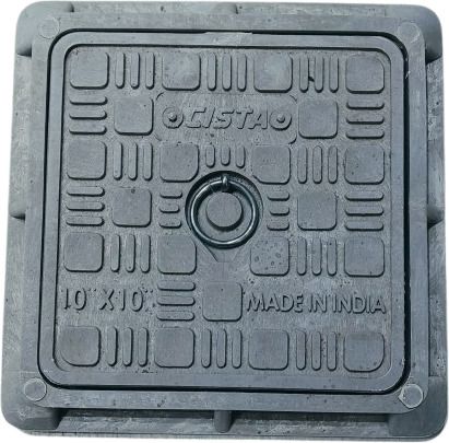 10x10 Inch Manhole Cover – 2.5 Ton Load, Durable Tank/Sump Lid Flush Tank Lid