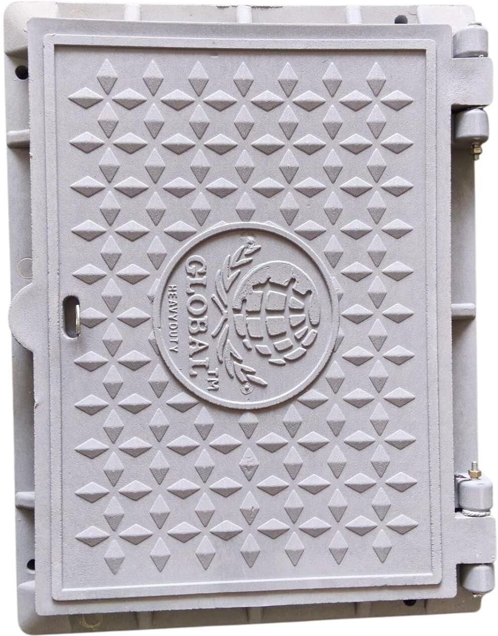18x24 Inch Hinged Manhole Cover (Grey) – LDPE Heavy Duty Plastic Drain Cover Flush Tank Lid-image-28