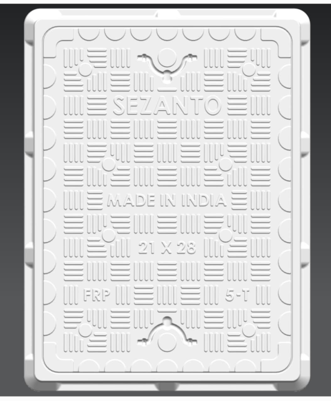 Heavy Duty FRP Manhole Cover 18x18- Inch Flush Tank & Chamber Lid Flush Tank Lid