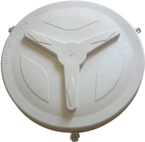 Adjustable Plastic Water Tank Cover Unbreakable Round Lid 15 16 17 Inch Flush Tank Lid