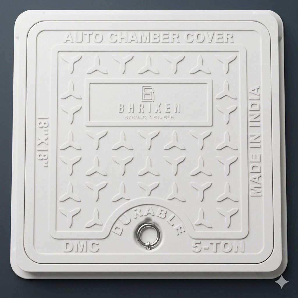 FRP Manhole Cover 18x18 Inch 5 Chamber Sump Cover Water Tank Lid Flush Tank Lid Flush Tank Lid-image-7