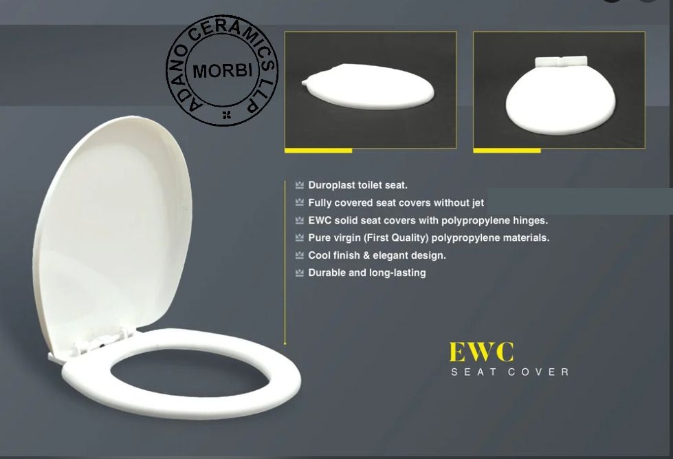 Ewc Polypropylene Toilet Seat Cover Flush Tank Lid