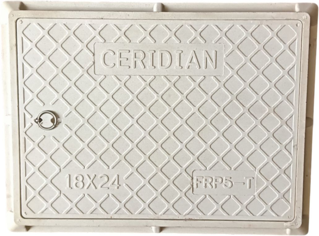 Ceridian Frp Manhole Cover 3 Ton 18 x24 Flush Tank Lid