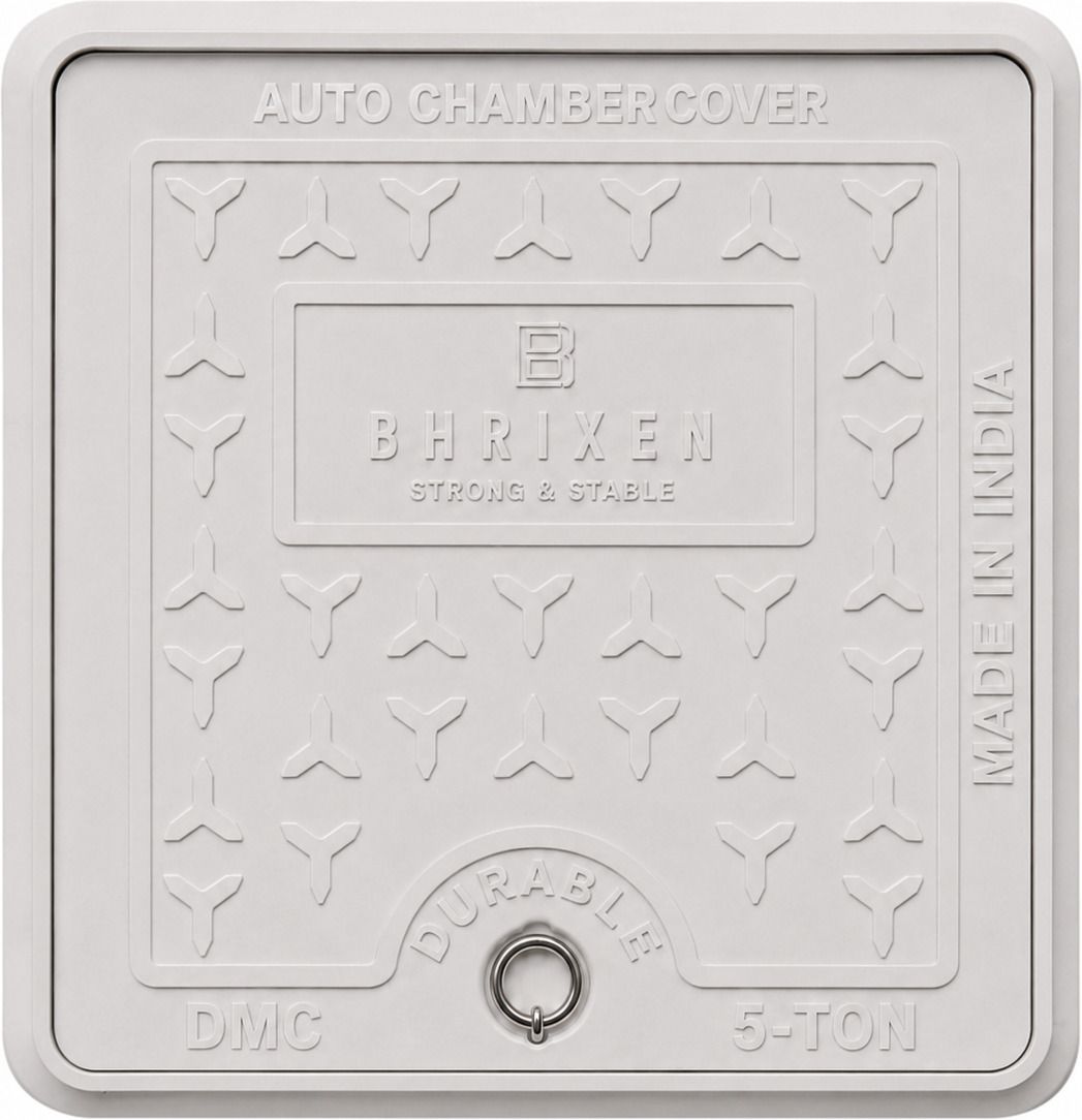 Bhrixen FRP Manhole Cover 10x10 Inch 5Ton Capacity Chamber Sump Water Tank Cover Flush Tank Lid-image-33