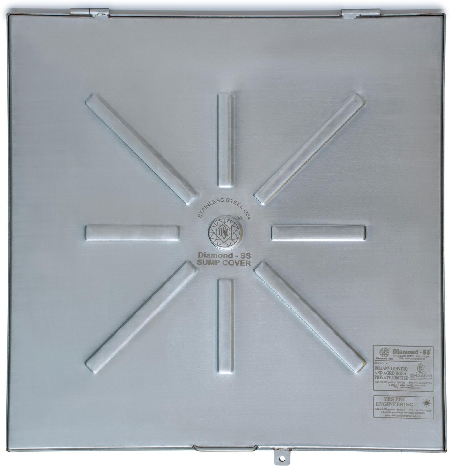 Standard Sump Cover 18x18" | Outer 21x21" | 40x5mm Angle | 40x5mm Thick Angle Flush Tank Lid