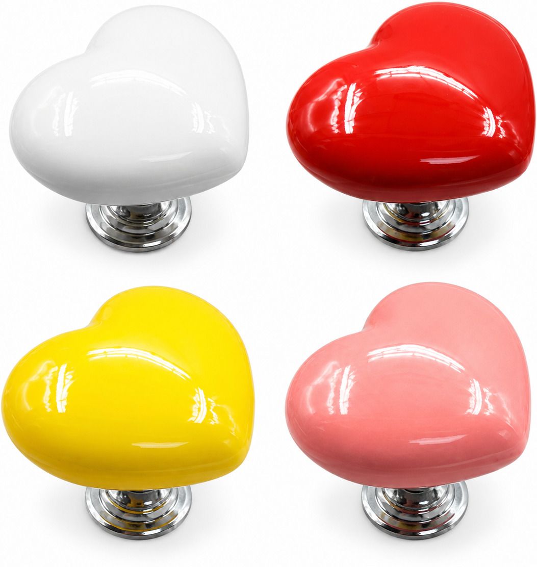 2pcs Heart Shape Toilet Tank Button Cabinet Door Knob Handle Universal Flush Tank Lid-image-35