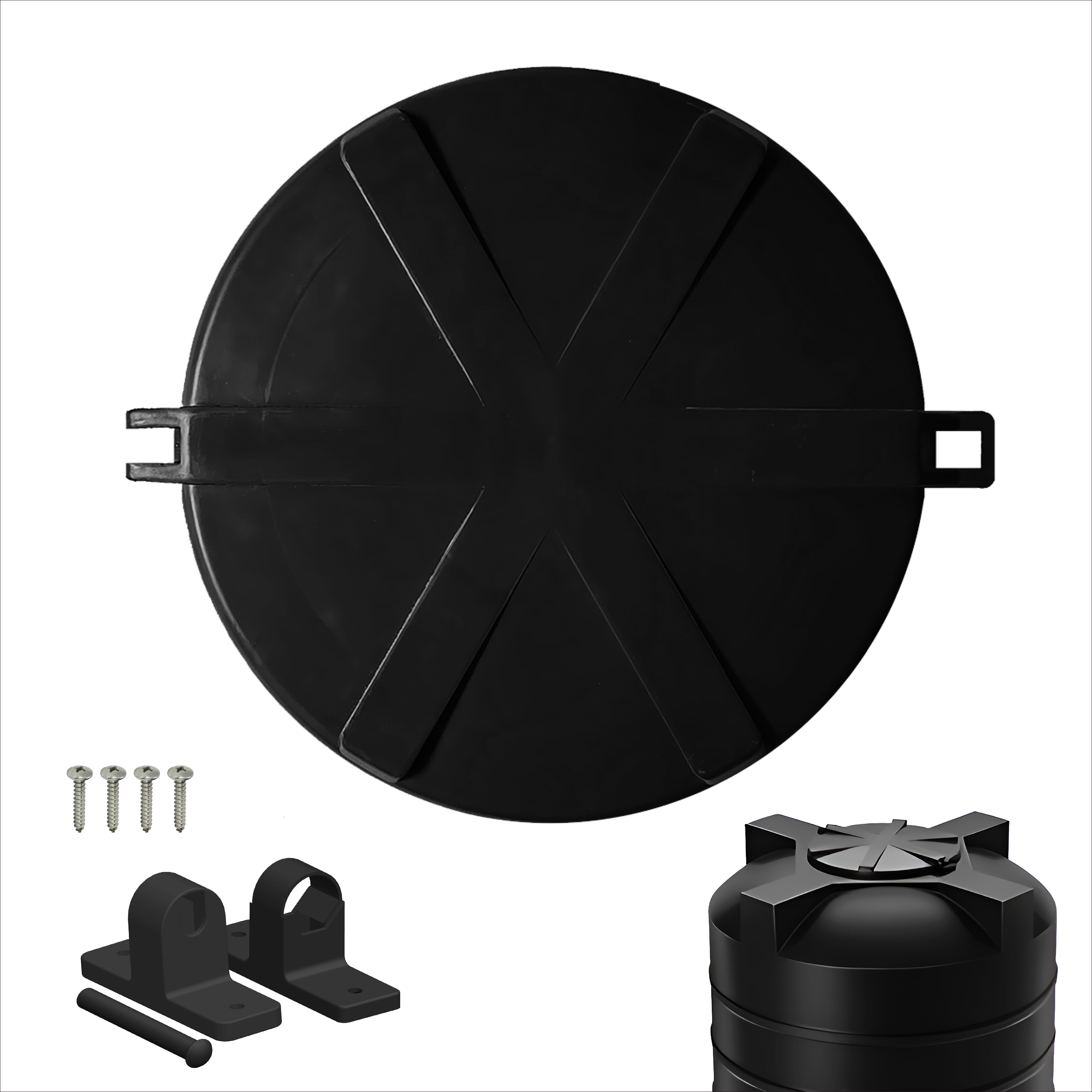 Plastic Water Tank Open & Close Black Lid | 490 mm | Hinge Type Water Tank Flush Tank Lid-image-13