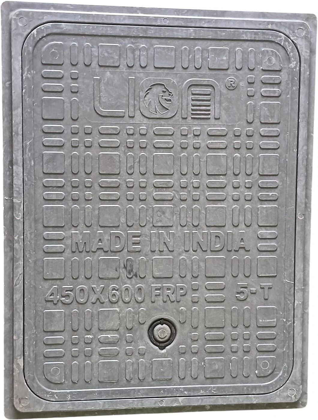 Heavy Duty Flat Chamber Cover, 5 Tons Capacity Sump Manhole Cover (18x24 inch) Flush Tank Lid