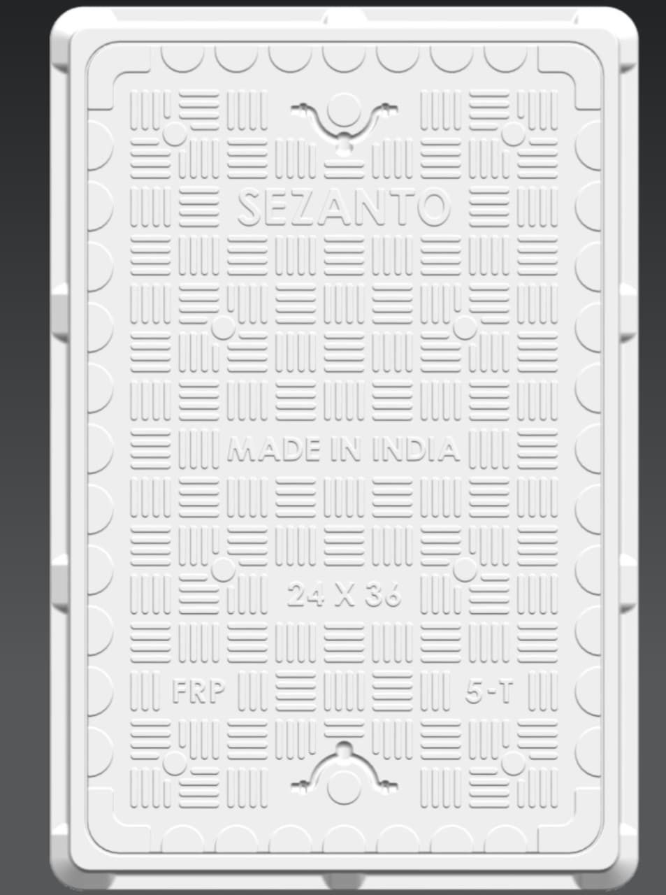 Heavy Duty FRP Manhole Cover 12x12 Inch Flush Tank & Chamber Lid Flush Tank Lid