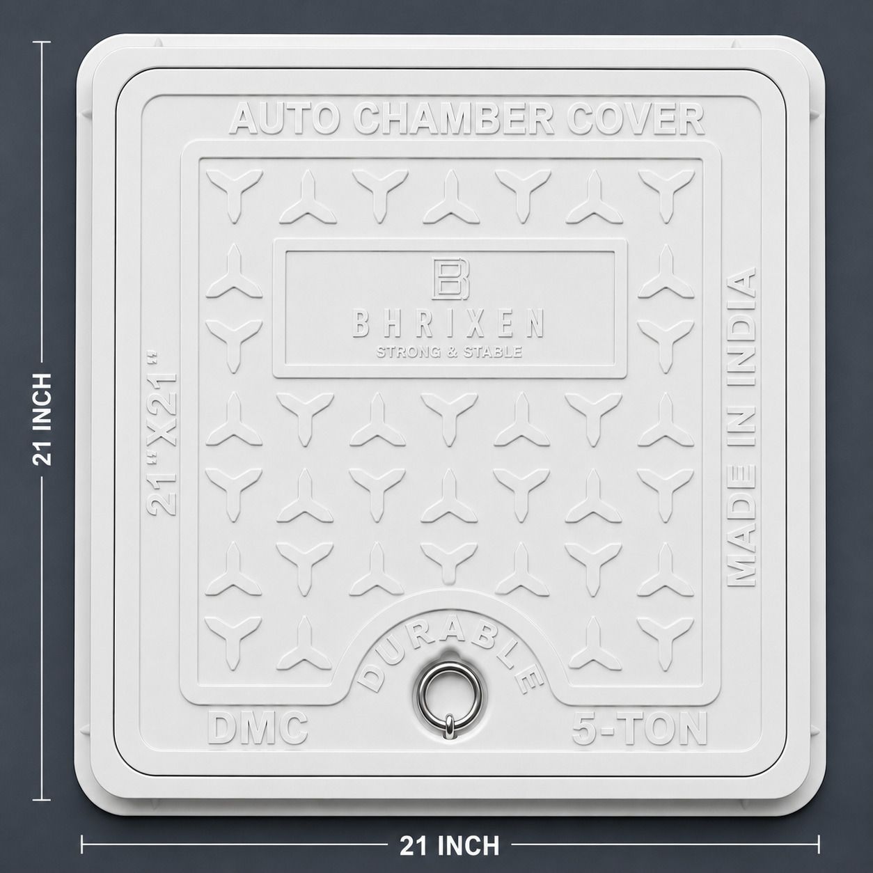FRP Manhole Cover 21x21 Inch 5 Chamber Sump Cover Water Tank Lid Flush Tank Lid Flush Tank Lid-image-10