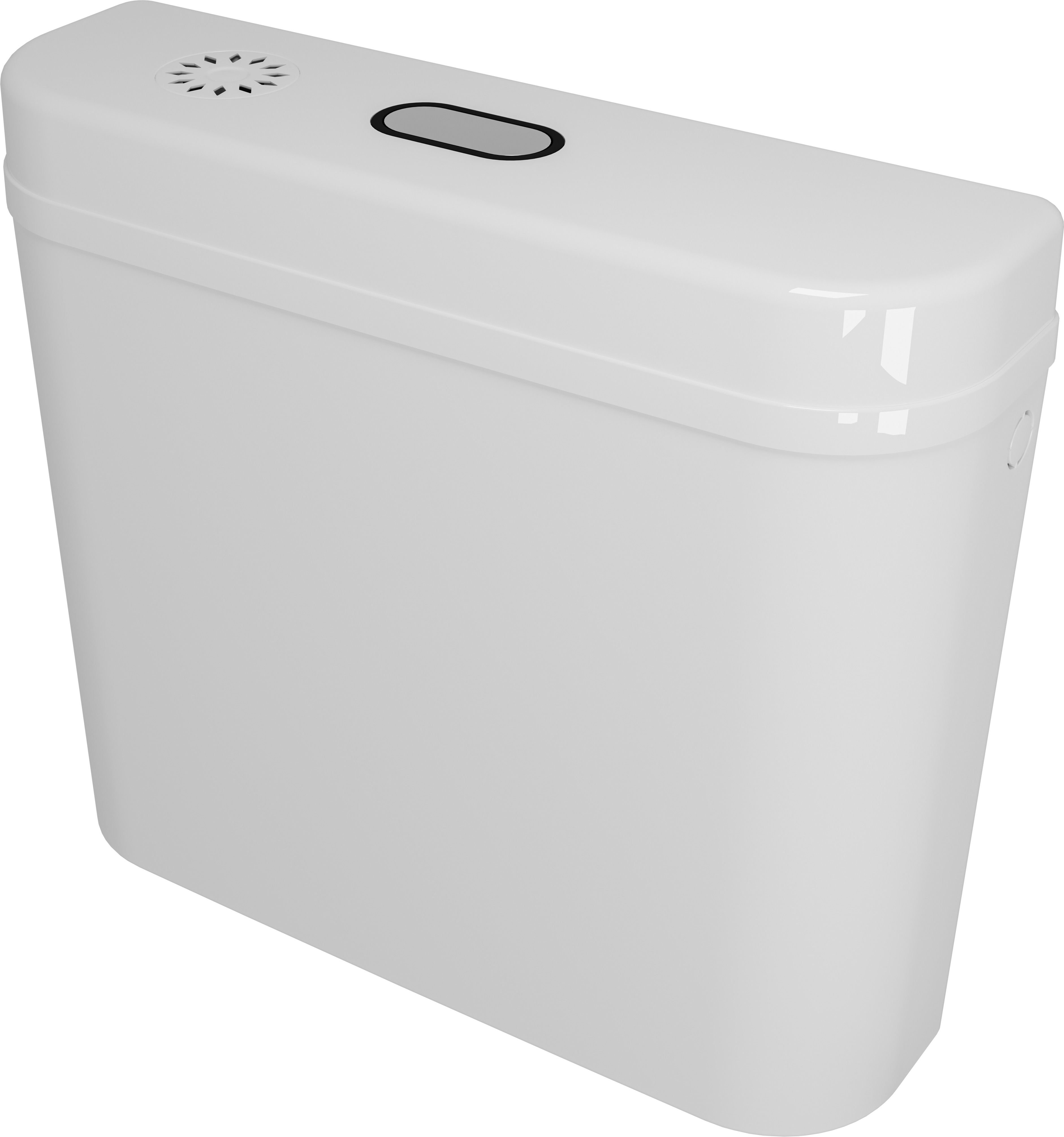 Classic Top Single Flush Push Button PVC Flush Tank – 10 Litre Dual Flush Tank