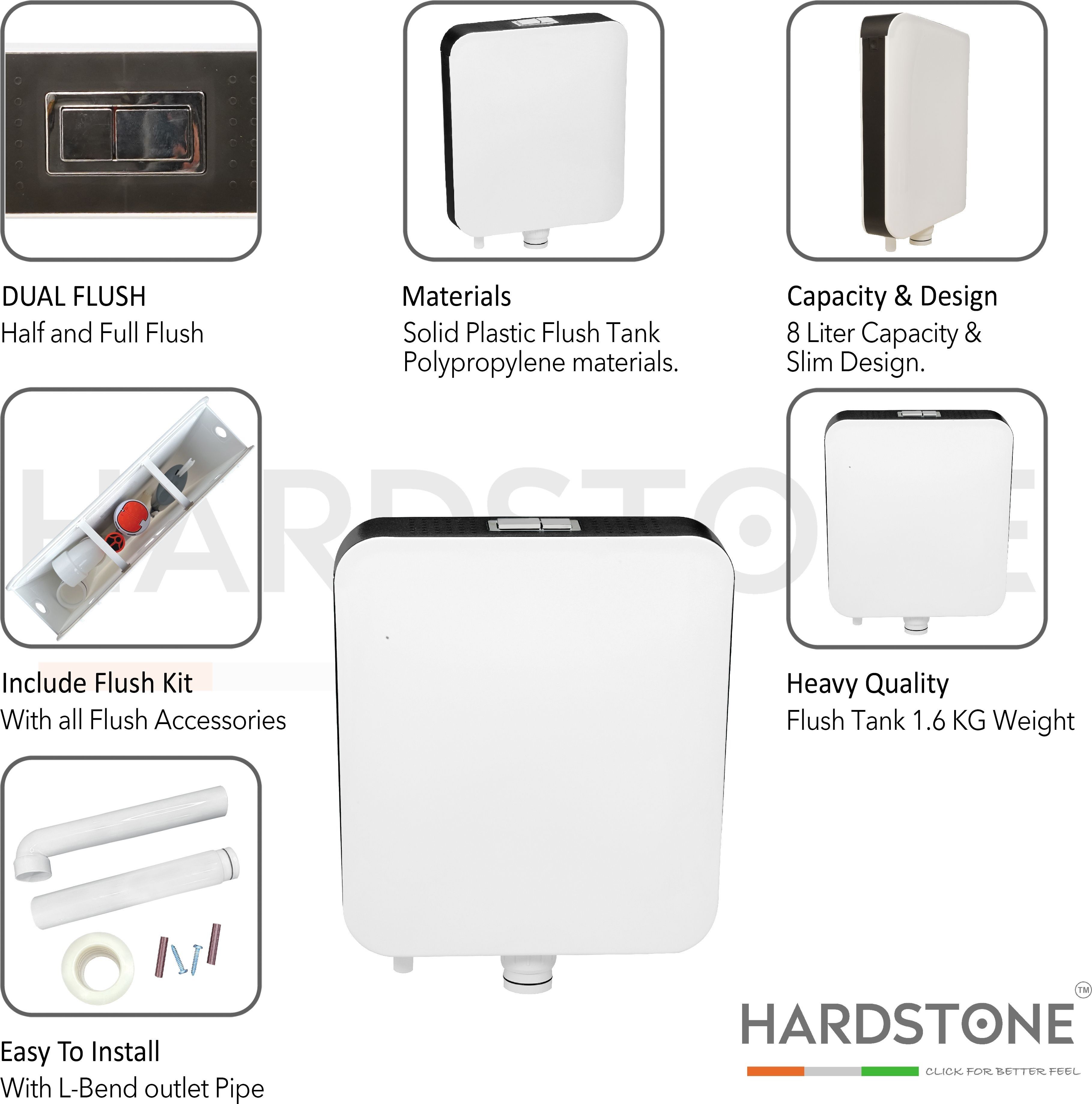 Prime Modern Concealed Wall Hung Toilet Flush Cistern Dual Flush Tank Dual Flush Tank-image-6