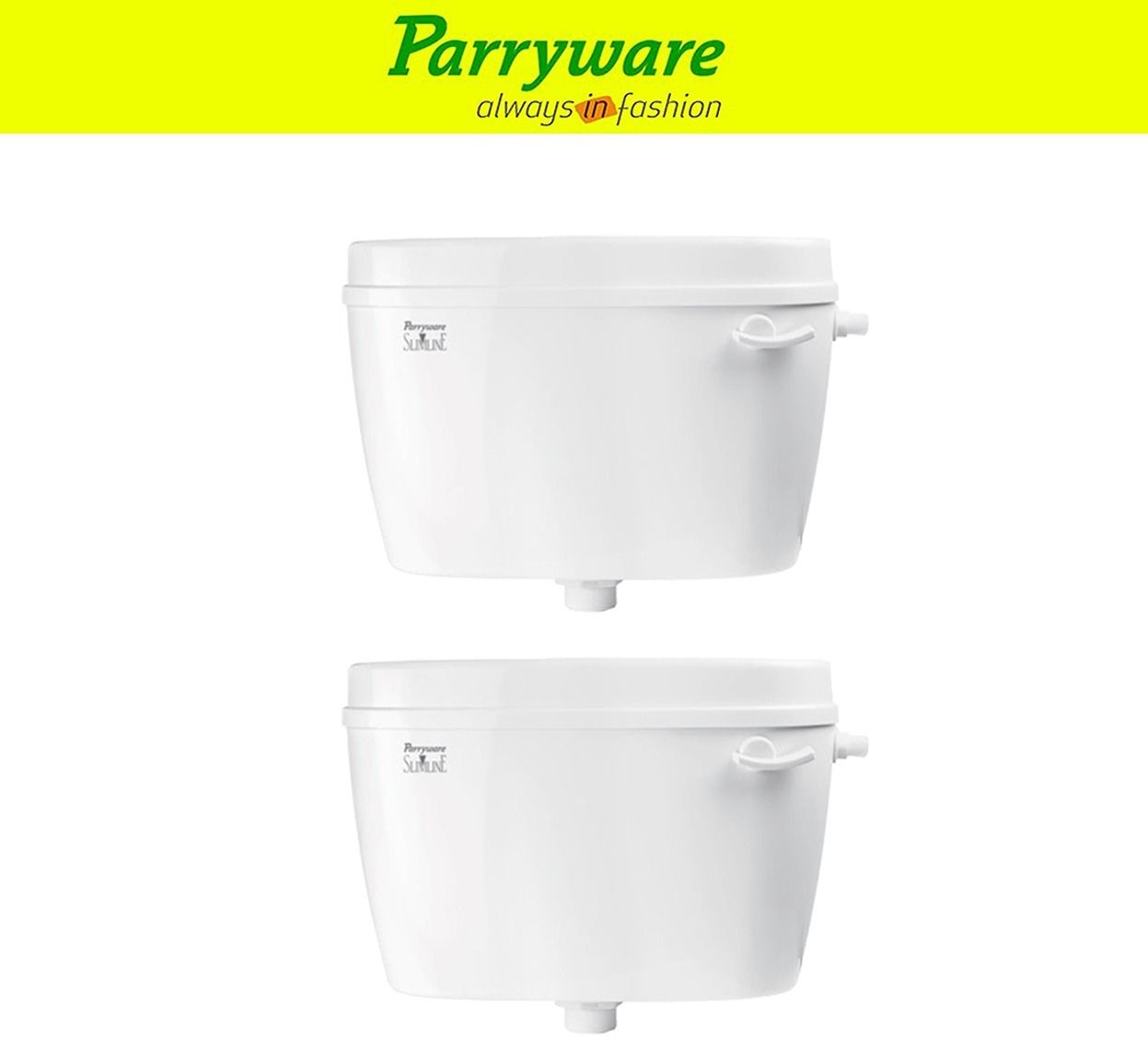 Uno Flush tank Cistern for Bathroom | Space Saving Slim Tank set of 2 pic 1067 Single Flush Tank-image-34