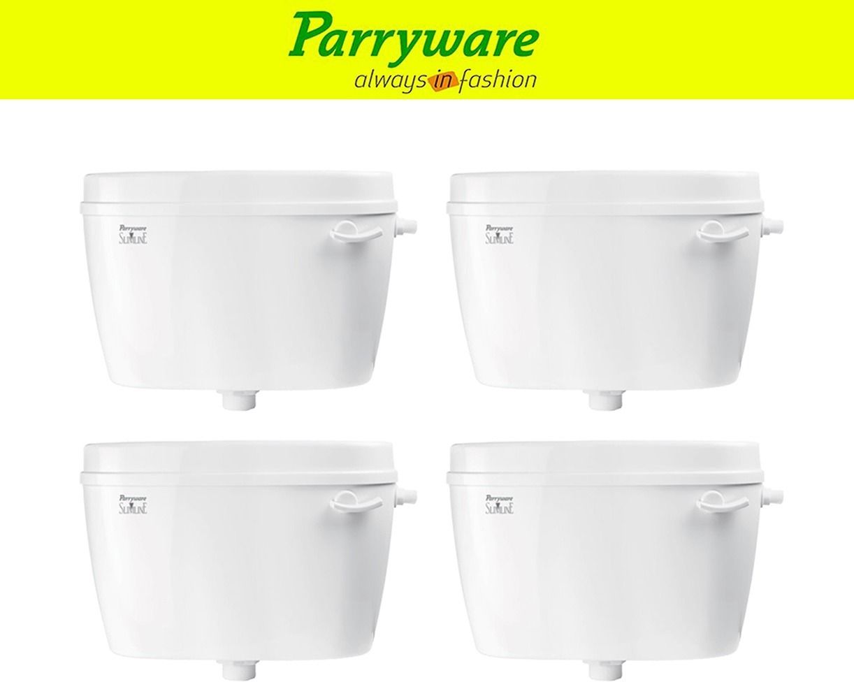 Uno Flush tank Cistern for Bathroom | Space Saving Slim Tank set of 4 pic 634 Single Flush Tank-image-21