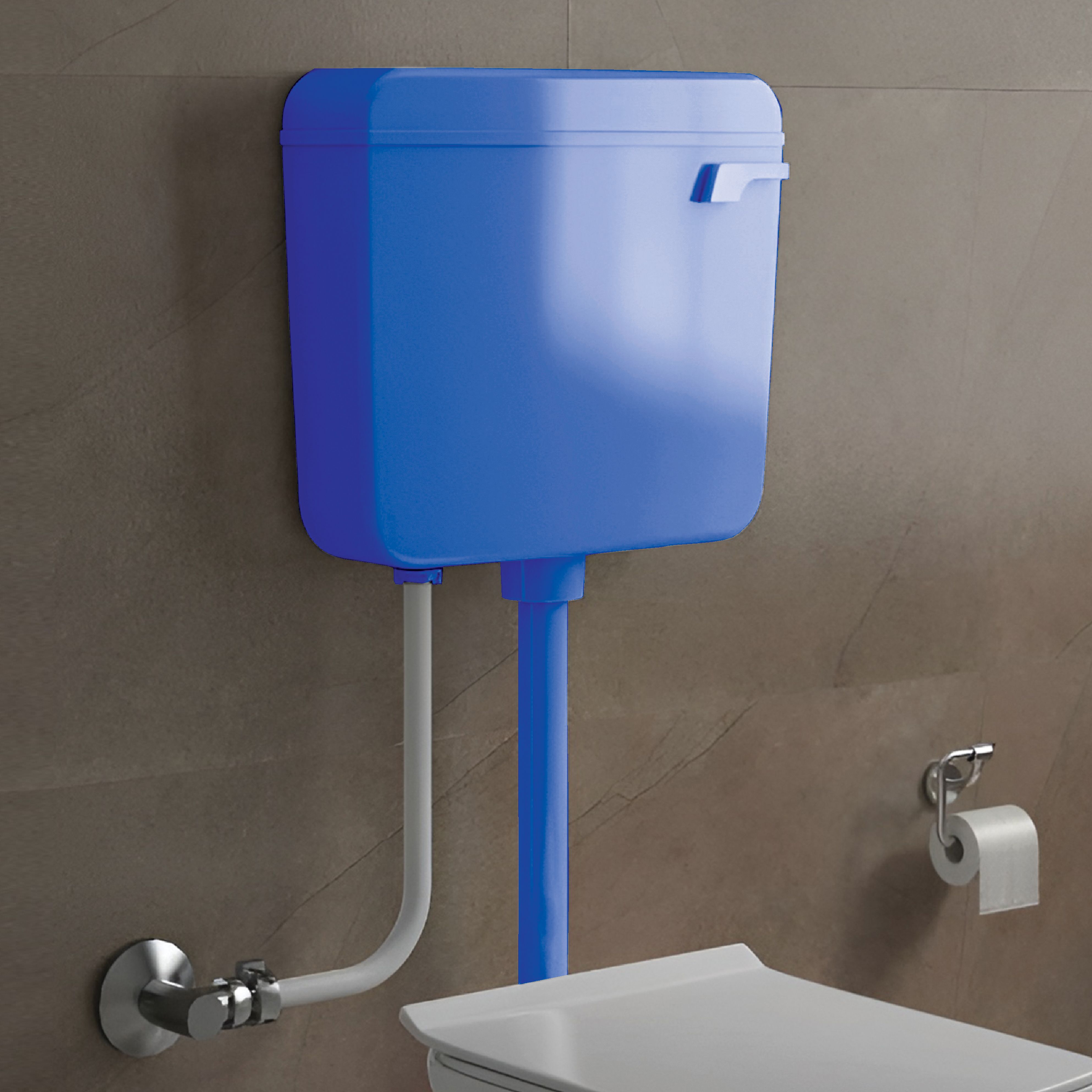 AL-BLUE Side Handle Flush Tank