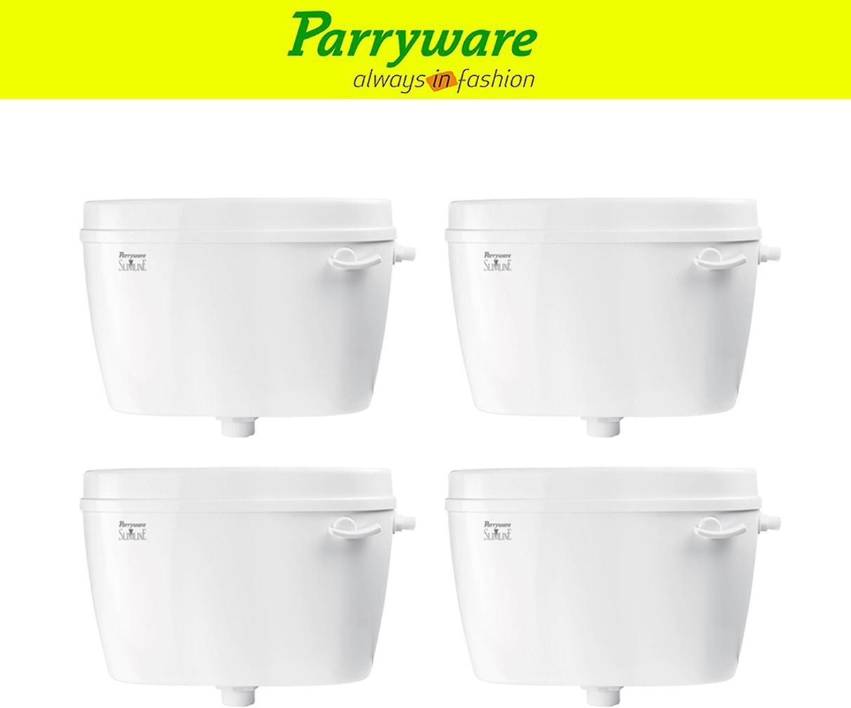 Uno Flush tank Cistern for Bathroom | Space Saving Slim Tank set of 4 pic 930 Single Flush Tank-image-46