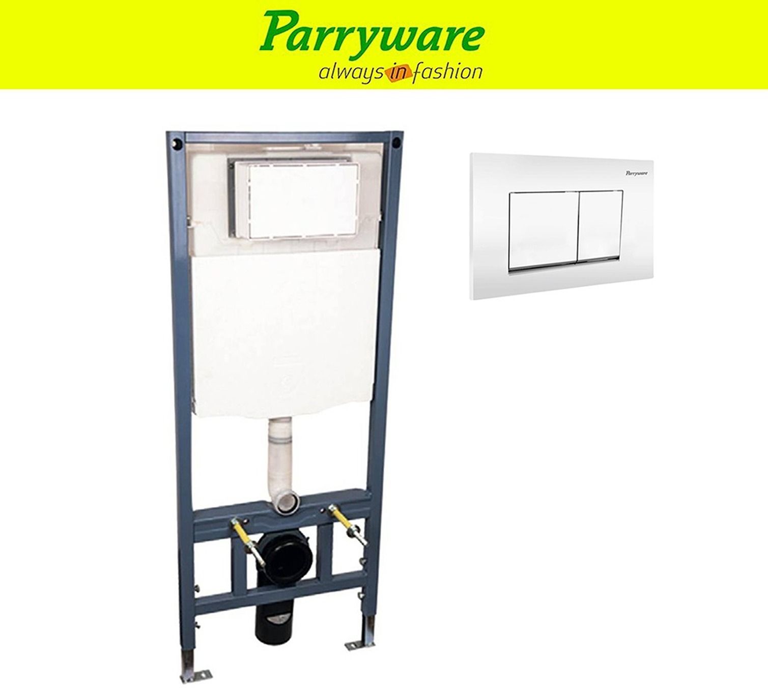 Full frame Polypropylene Concealed Cistern set of 1 pic 02172 Dual Flush Tank-image-0