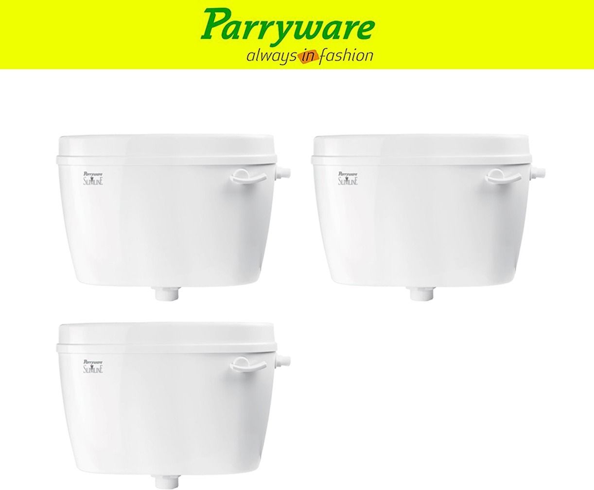 Uno Flush tank Cistern for Bathroom | Space Saving Slim Tank set of 3 pic 736 Single Flush Tank-image-42