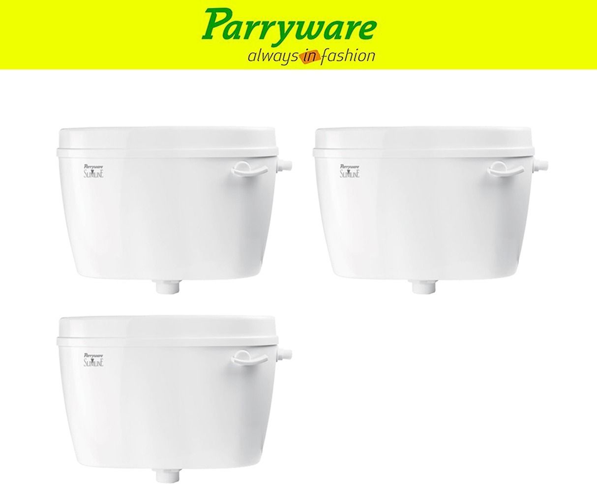 Uno Flush tank Cistern for Bathroom | Space Saving Slim Tank set of 3 pic 524 Single Flush Tank-image-16