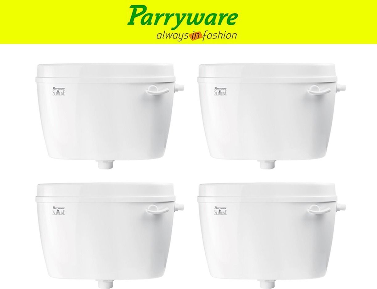 Uno Flush tank Cistern for Bathroom | Space Saving Slim Tank set of 4 pic 329 Single Flush Tank-image-32