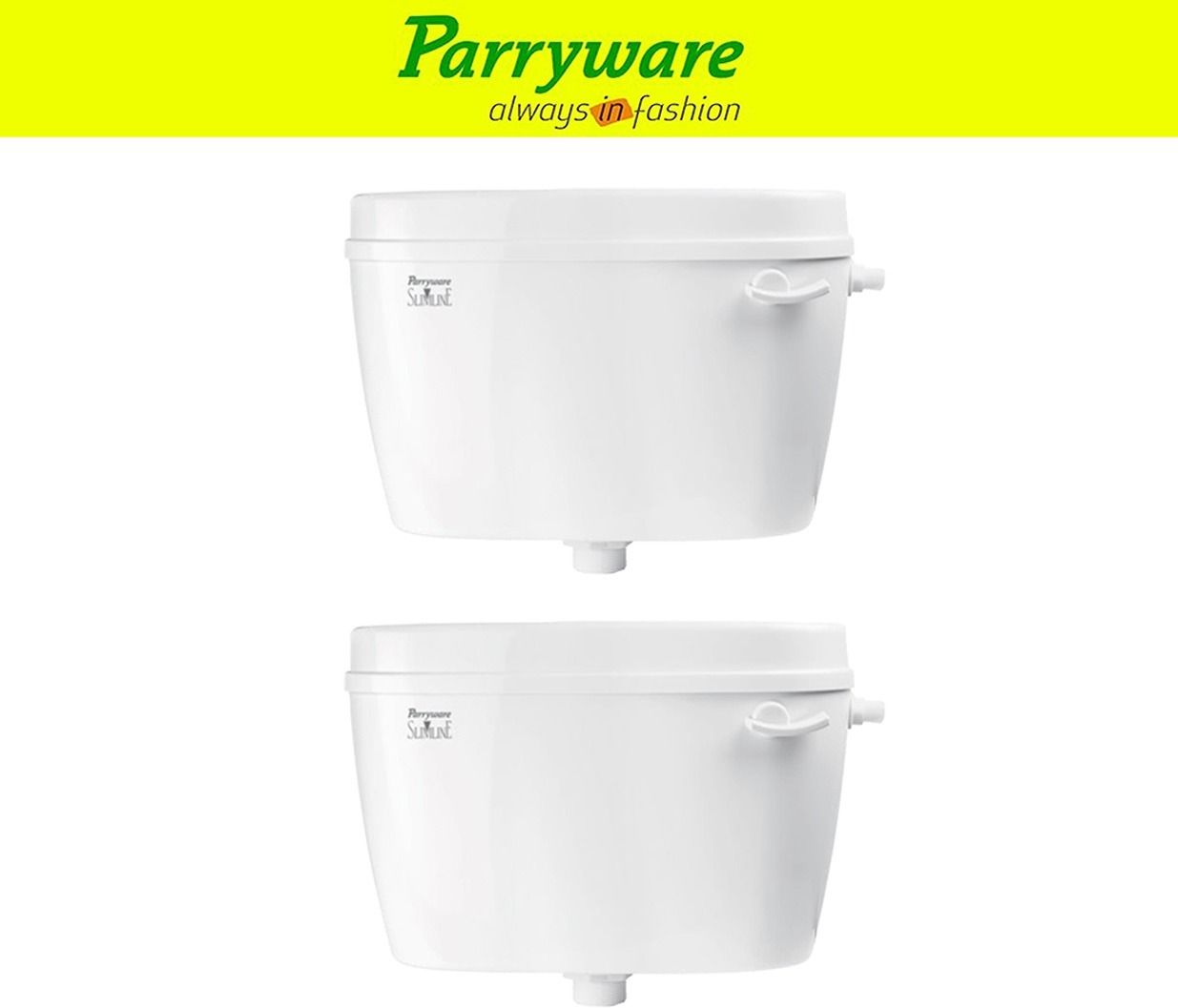 Uno Flush tank Cistern for Bathroom | Space Saving Slim Tank set of 2 pic 545 Single Flush Tank-image-16