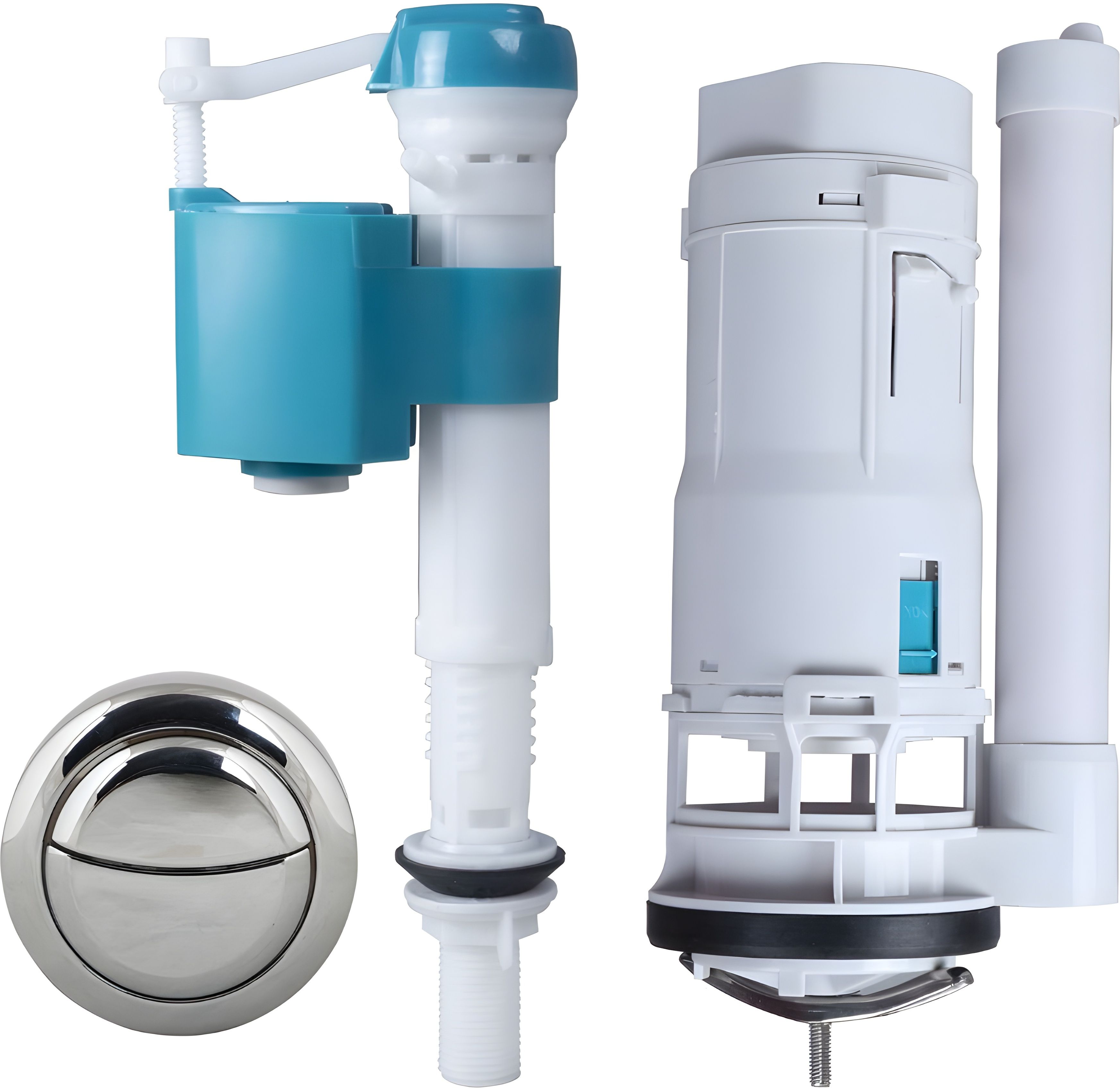 Water-Saving Dual Flush 8.26 Inch Flush Siphon 6-10"Fill Repair Kit Push Button Dual Flush Tank-image-28