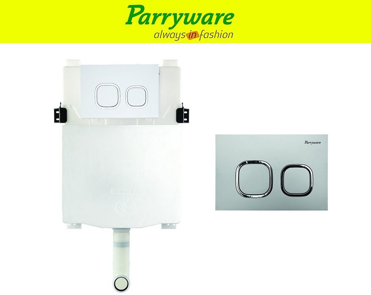 linea plain Concealed Cistern with Flush Plate|Dual Flush 6L/3L set of 1 pic 235 Dual Flush Tank-image-37