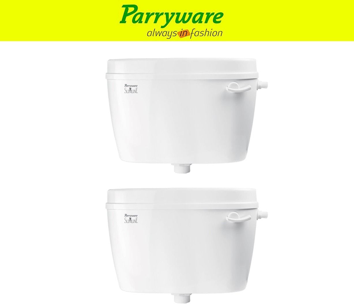 Uno Flush tank Cistern for Bathroom | Space Saving Slim Tank set of 2 pic 640 Single Flush Tank-image-17