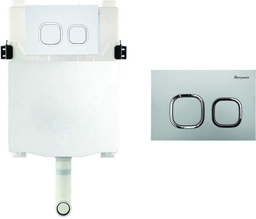 Slimline Polypropylene Concealed Cistern with upper part set of 1 pic 0880 Dual Flush Tank-image-35
