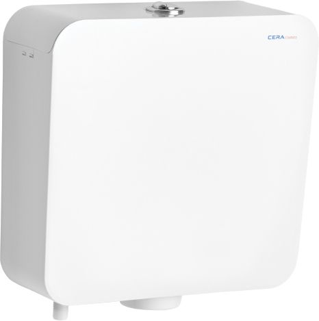 Compass Twin flush cistern | Length:380 mm, Width: 140 mm, Height: 355 mm | Single Flush Tank