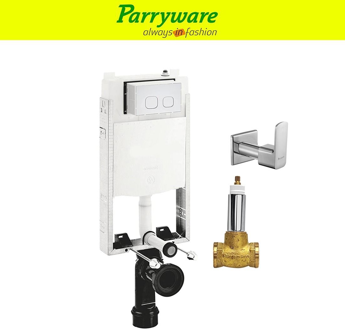 Half Frame Concealed Cistern, Concealed body with upper part set of 1 pic 442 Dual Flush Tank