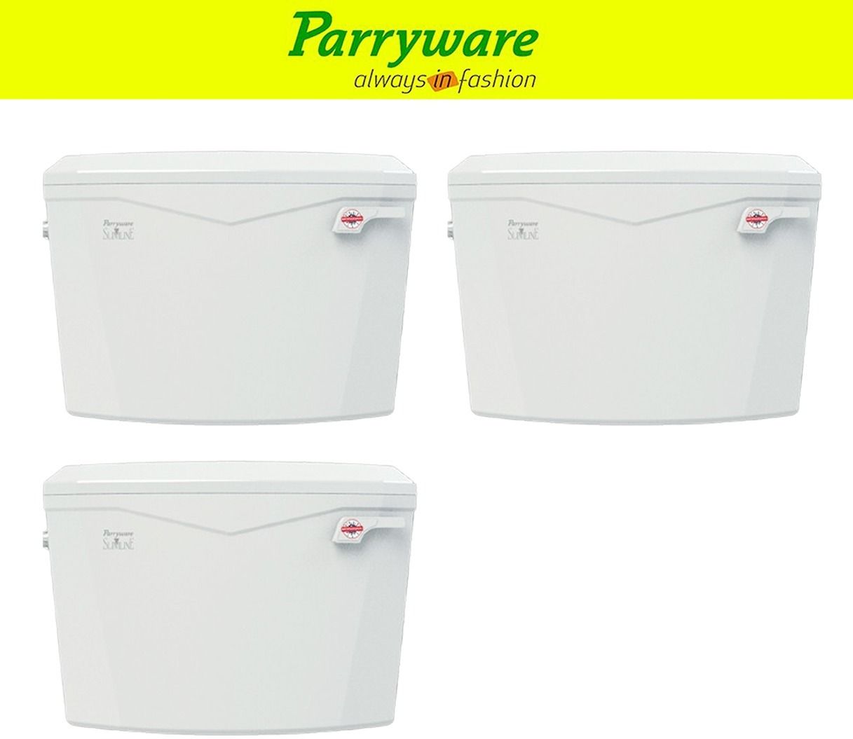 Slim Flush tank Cistern for Bathroom | Space Saving Tank set of 3 pic 527 Single Flush Tank-image-17