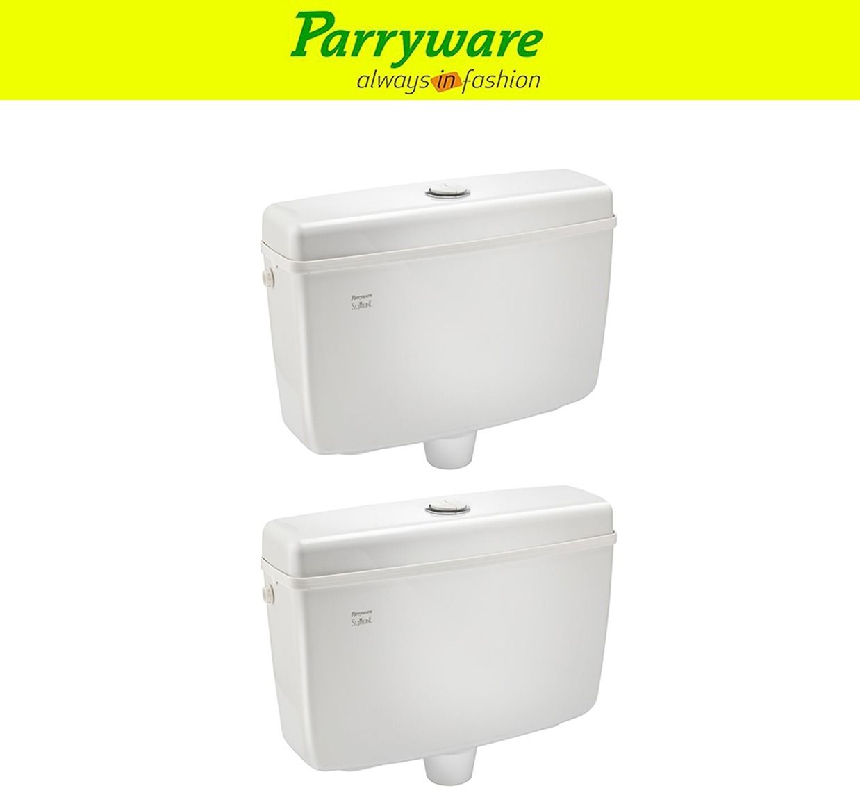 parryware Premium dual Flush tank Cistern for Bathroom set of 2 pic 854 Dual Flush Tank-picture-25