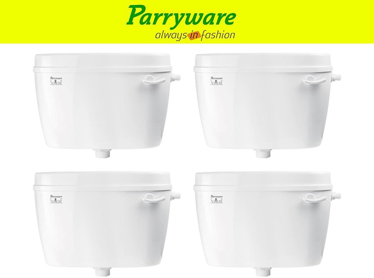 Uno Flush tank Cistern for Bathroom | Space Saving Slim Tank set of 4 pic 077 Single Flush Tank-image-23