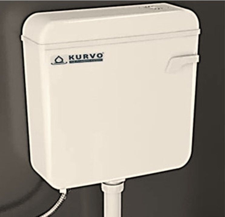 CS-106 IVORY Side Handle Flush Tank