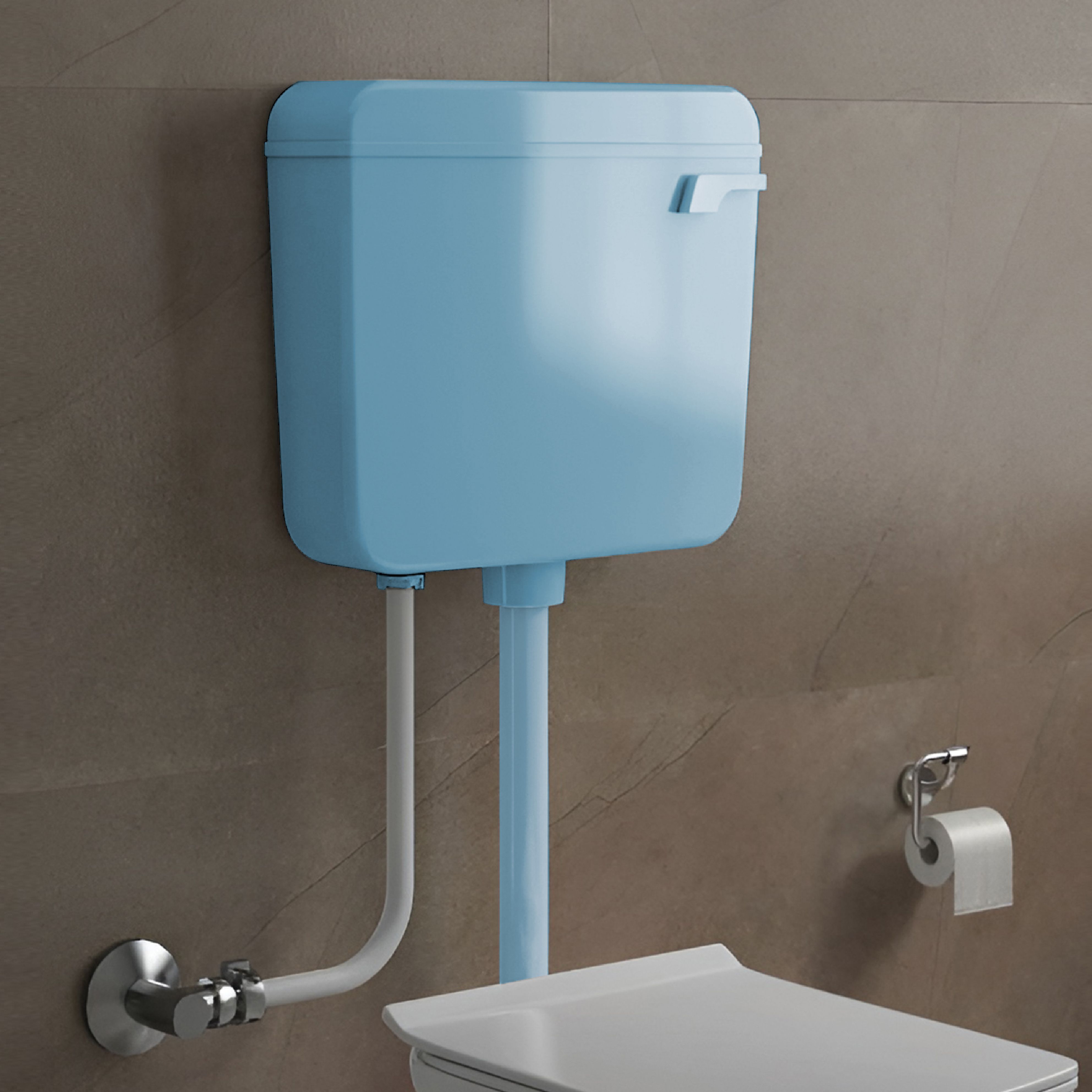 Crystal T-Blue Side Handle Flush Tank-image-11