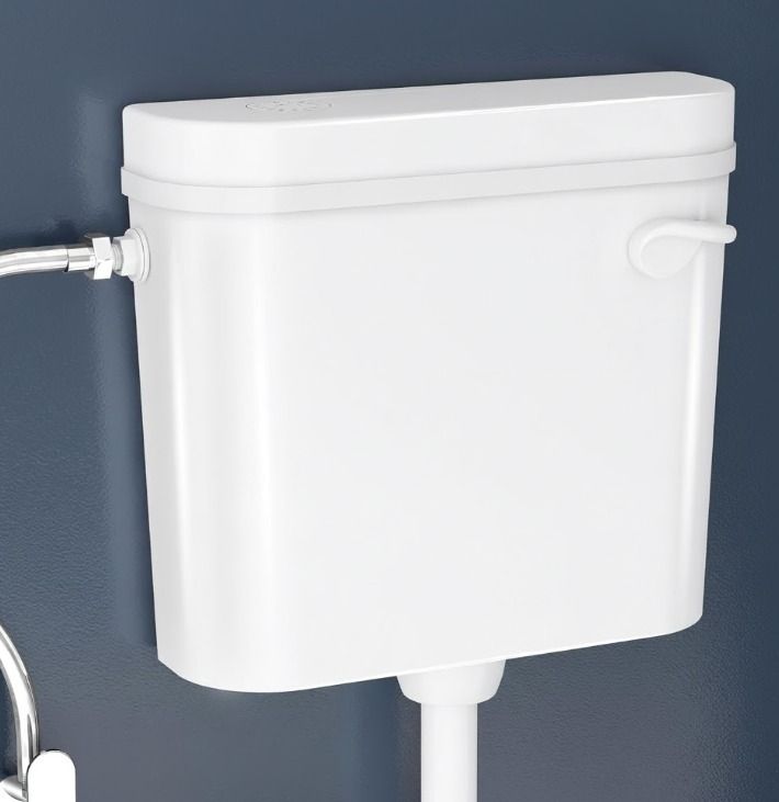 Single Flush Cistern for Bathroom | Classic White | Pack of 1 Side Handle Flush Tank