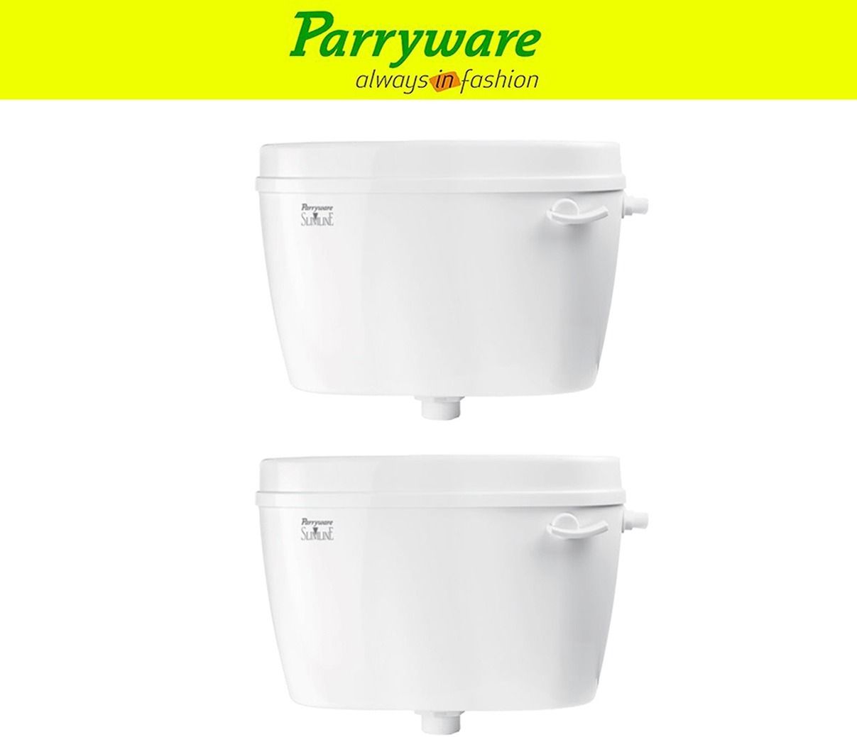 Uno Flush tank Cistern for Bathroom | Space Saving Slim Tank set of 2 pic 619 Single Flush Tank-image-11
